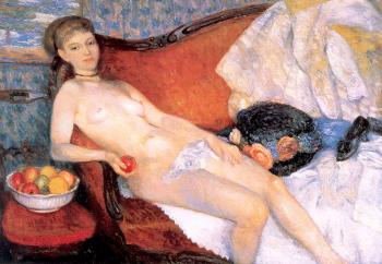 William James Glackens : Nude with Apple